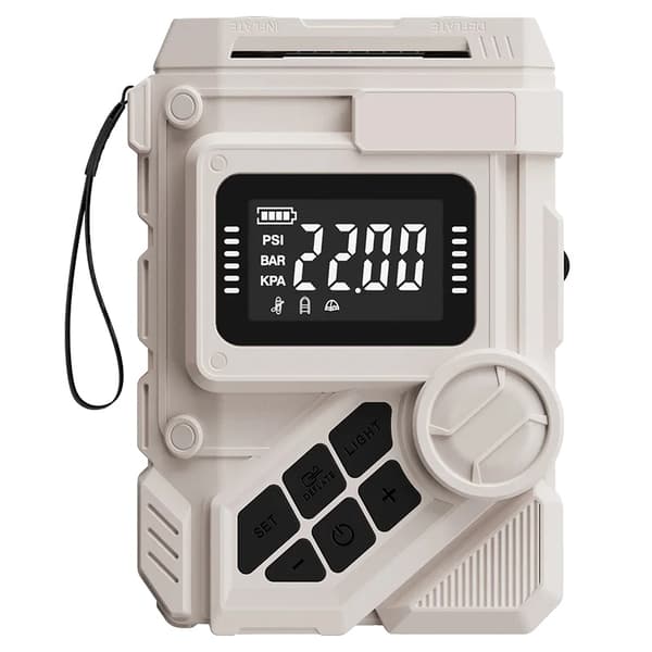 Elektrisk Pump, 22PSI Maxtryck, Uppladdningsbart Batteri,Elektrisk pump grå
