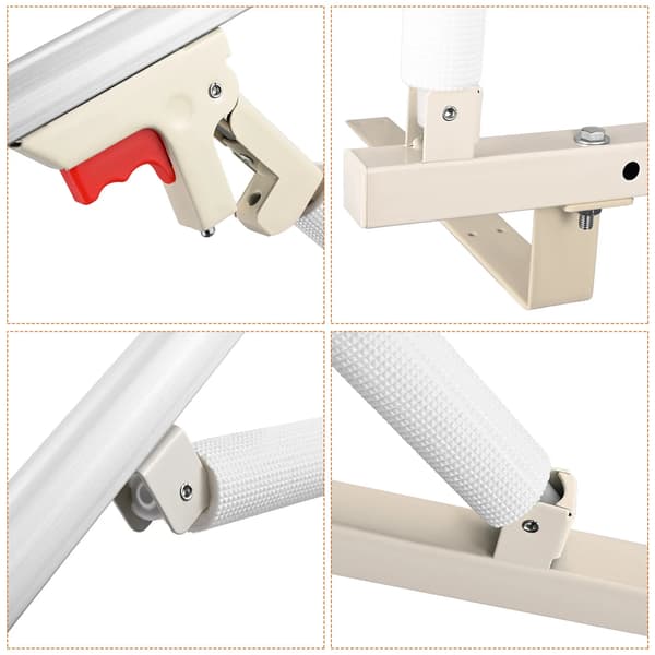 Sängräcke, Rostfritt Stål, 70 cm Längd, Stöder upp till 150 kg, Lätt Fällmekanism, Antifall Design