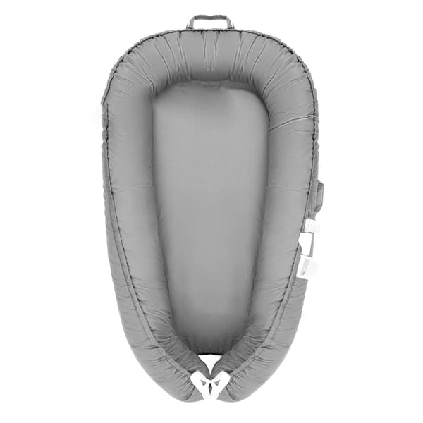 Baby Lounger, Bærbar Design, Åndbart Materiale,grå