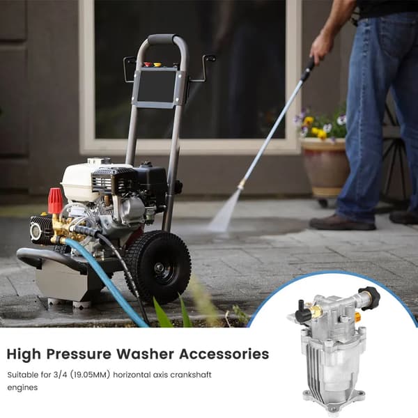 Högtryckstvätt Pump, 2,4 GPM Flödeshastighet, 2600-3200 psi Prestanda,Sladdad elektrisk