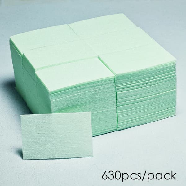 Negleklude, Lintfri Design, Meget Absorberende,630pcs pakke grøn