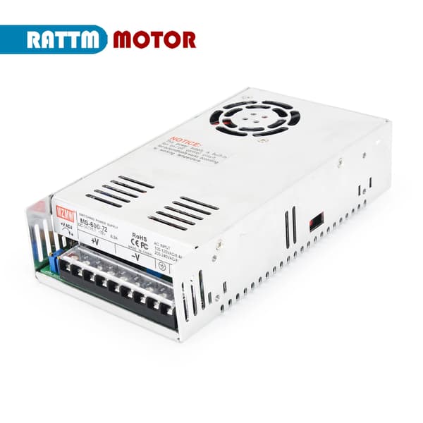 Virtalähde, 600W, Säädettävä Ulostulojännite,0-72V-8.3A