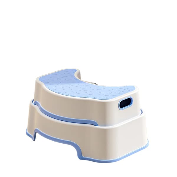 Toilet Squat Stool, Skridsikker Bund, Ergonomisk Design,Blå