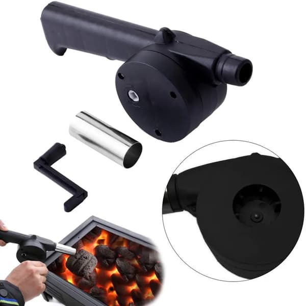Grillentusiast, ABS + Rostfritt Stål, 24,5 cm Längd, Utomhuskompatibel, Snabb Eldstartare, Non-Stick