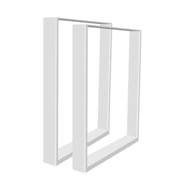 Møbelben, Stålmateriale, Elegant Design,HVID