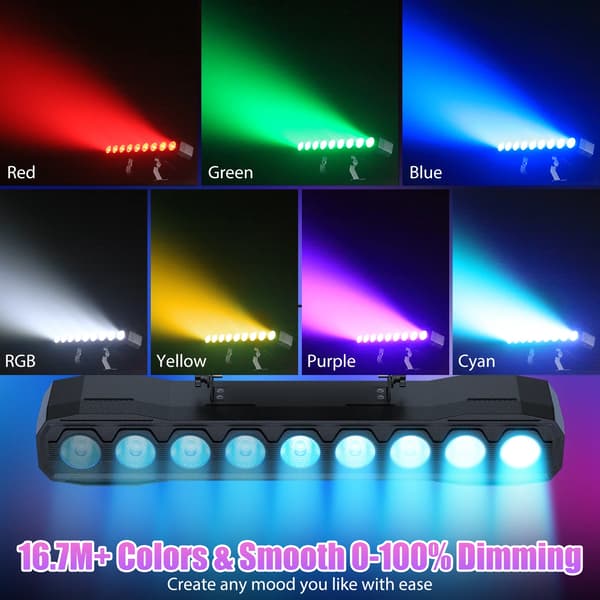 Lava valo, RGBW LED, DMX-ohjaus,EU Plug 2PCS