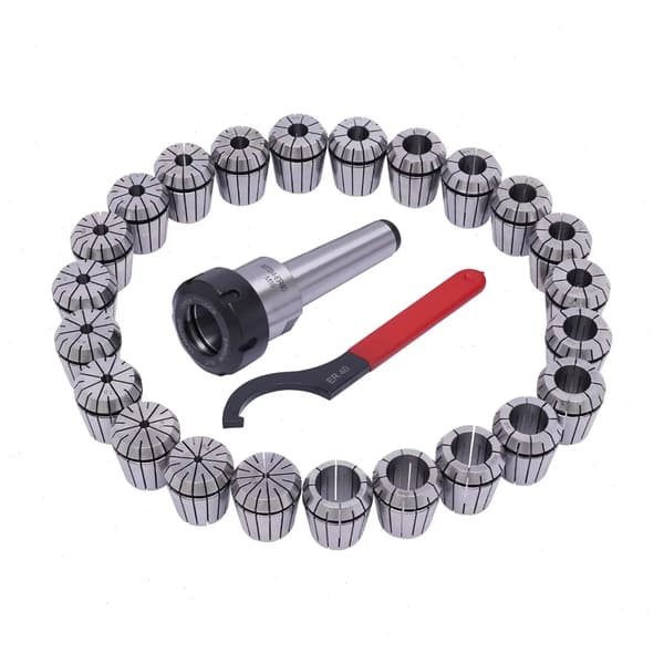 Collet Chuck Set, Hög Precision, Mångsidig Kompatibilitet,Silver