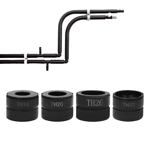 Krympedødsæt, 16mm død, 20mm død, 26mm død, 32mm død, Cr45 stål