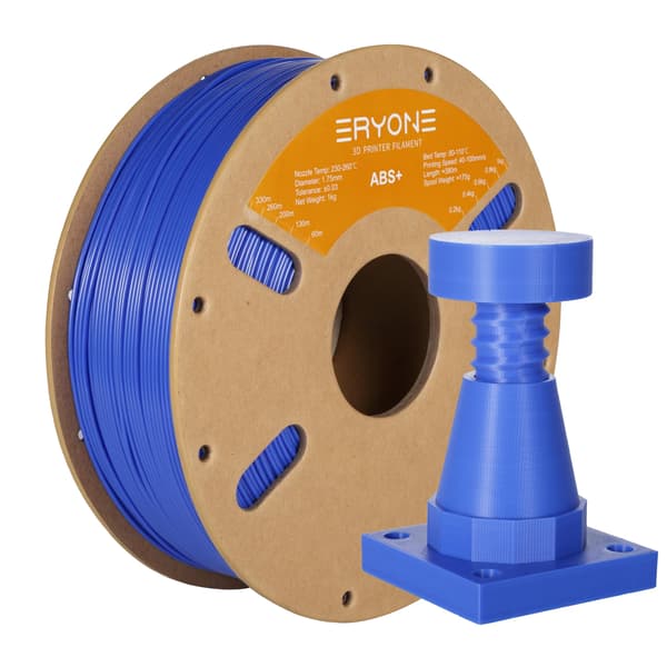 3D Print Filament, ABS+ Material, 1KG Vægt,ABS Plus Blå