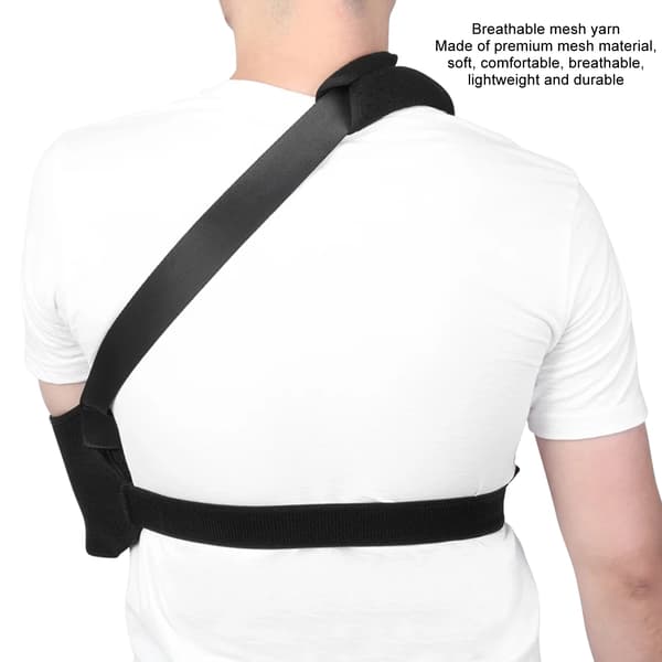 Arm Sling, Åndbart Mesh, Justerbart Design,sort