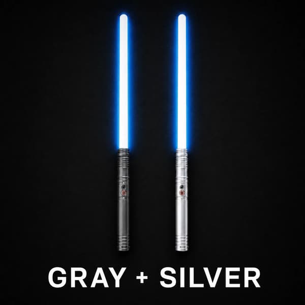 Ljusvärldar, RGB-belysning, Anslutbart dubbelbladset,grå silver