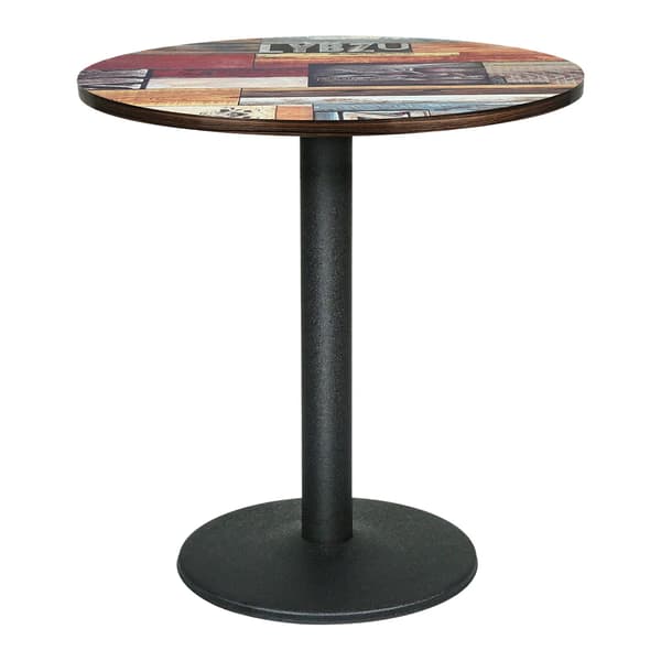 Barbord, Rund Design, Stabil Metallram,4