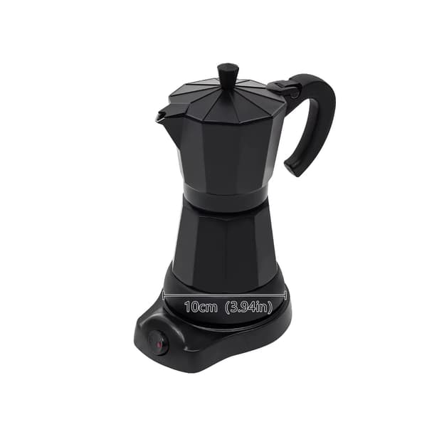 Kaffemaskine, Automatisk Brygning, Elegant Design,sort