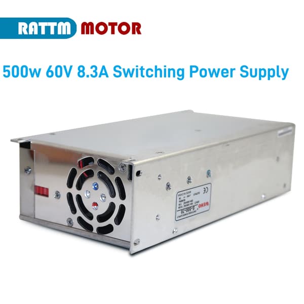 Virtalähde, 60V Jännite, Energiatehokas Suunnittelu, 500w 60V 8.3A