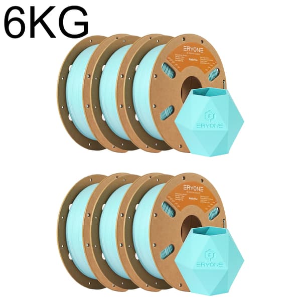 3D-skrivarfilament, Matt PLA, 1,75 mm Diameter,Mintgrön-6kg