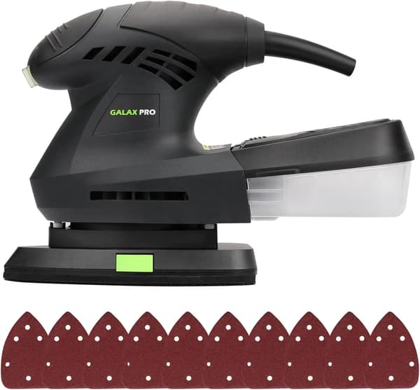 Detalj Sander, 200W Effekt, Effektiv Dammsugning,grön