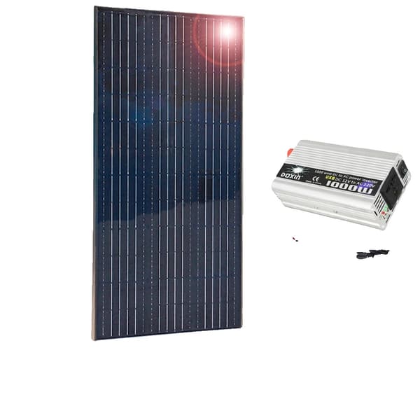 Solpanelssats, 450w Effektutgång, Aluminiumram, 150w system