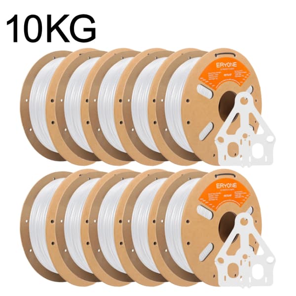 3D-skrivarfilament, kolfibermaterial, hög styvhet, PETG-GF Vit