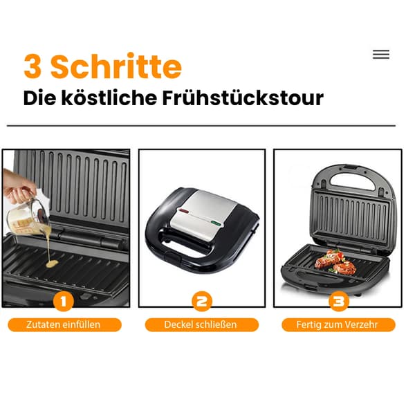 Frukostmatare, 8 utbytbara plattor, kompakt design,EU