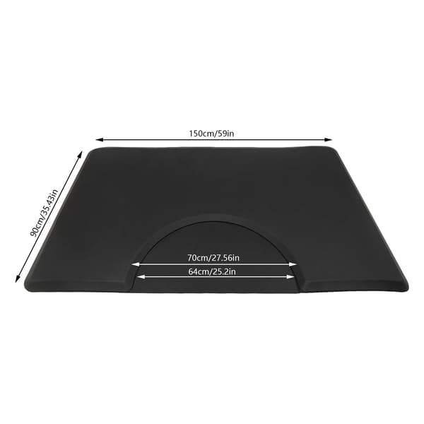Salong Mat, Halkfri, Antitrötthet,svart