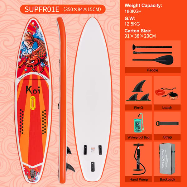 Stand Up Paddle Board, Oppustelig, Inkluderer Tilbehør,SUPFR01E