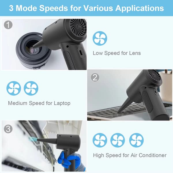 Elektrisk Luftblåsare, Sladdlös Design, Hög Luftflödesprestanda,YSWXC78M