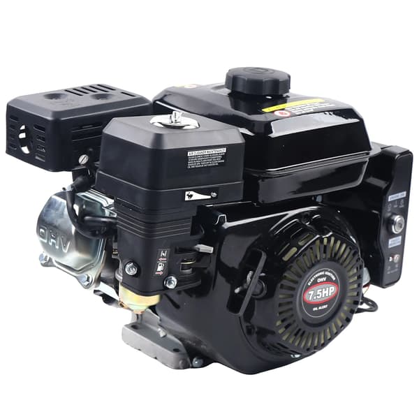 Gasmotor, 7,5HK, Elektrisk Start,sort