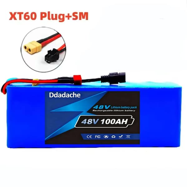 Batteripack, 100Ah kapacitet, 13S3P konfiguration,XT60 SM