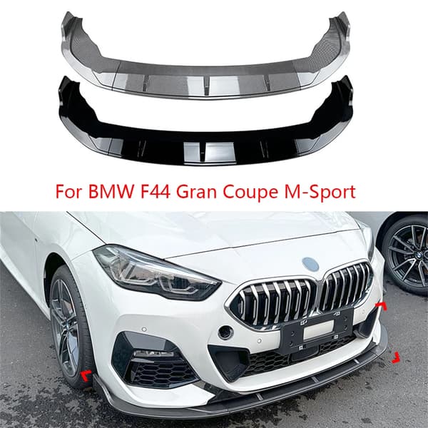 Front Bumper Lip Splitter, Aerodynamisk Design, Nem Installation,sort