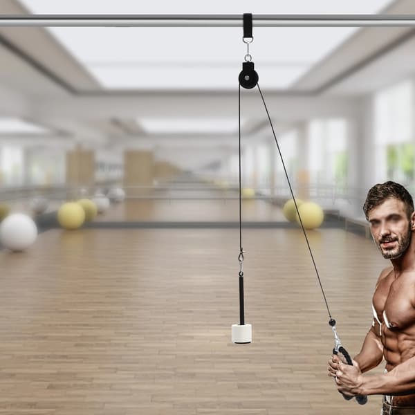 Kabelblocksystem, 100 kg belastningskapacitet, justerbar längd,svart