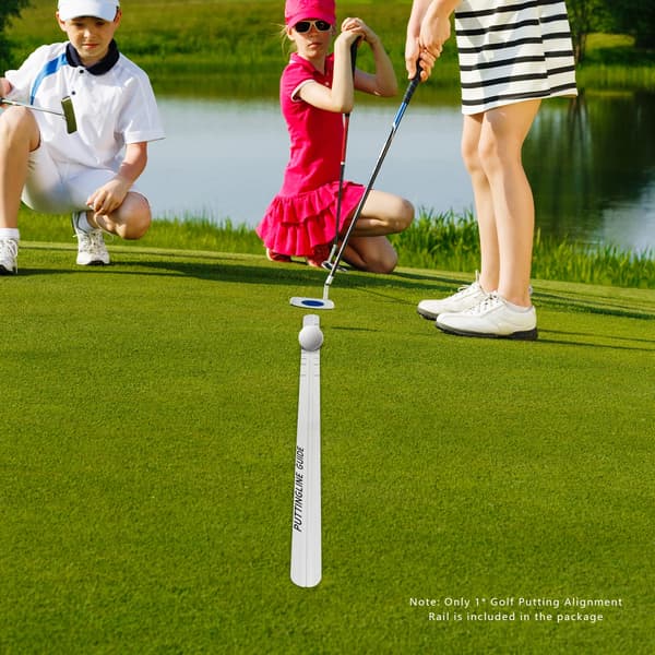 Golfputtjusteringsskena, Bärbar design, Hållbar konstruktion,VIT