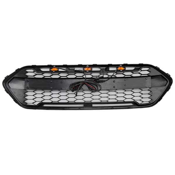 Front Bumper Gitter, ABS Plast, Passer til Ford Transit Custom 2018-2023, Direkte Erstatning, Front Placering, Raptor Stil