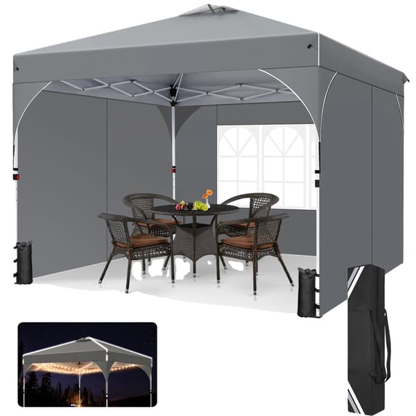 Gazebo, Pop-up Design, UV Beskyttelse,Grå