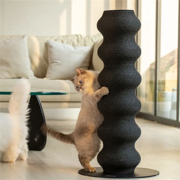 Kattklösträd, Tredelad Design, Modulär Säker Struktur,svart