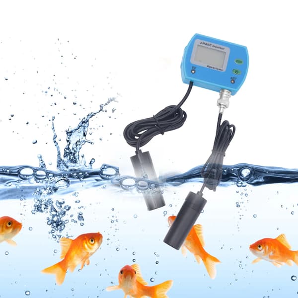 pH Meter, Dobbelt Målekapacitet, Præcise Målinger,Blå