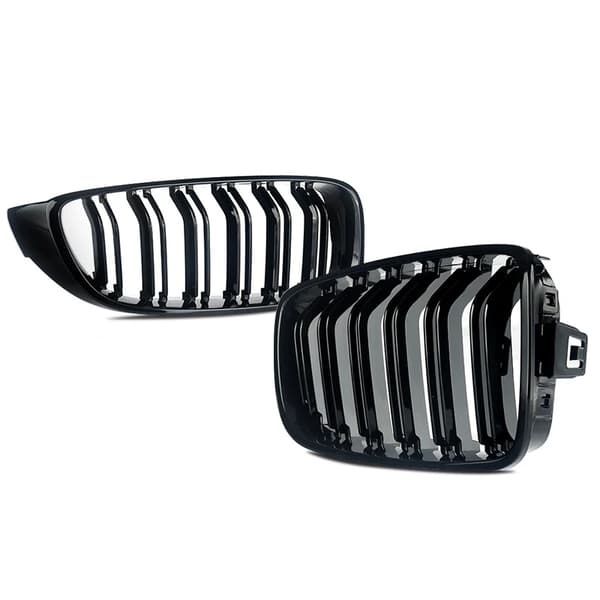 Racinggrill, OEM-passform, hållbar ABS-plast,Dubbel Slat