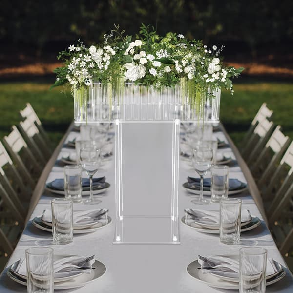 Blomsterstand, Elegant Design, Holdbar Akryl,Klar