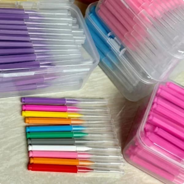Interdentalbørste, Sæt med flere dele, Ergonomisk design,30Pcs  5Box
