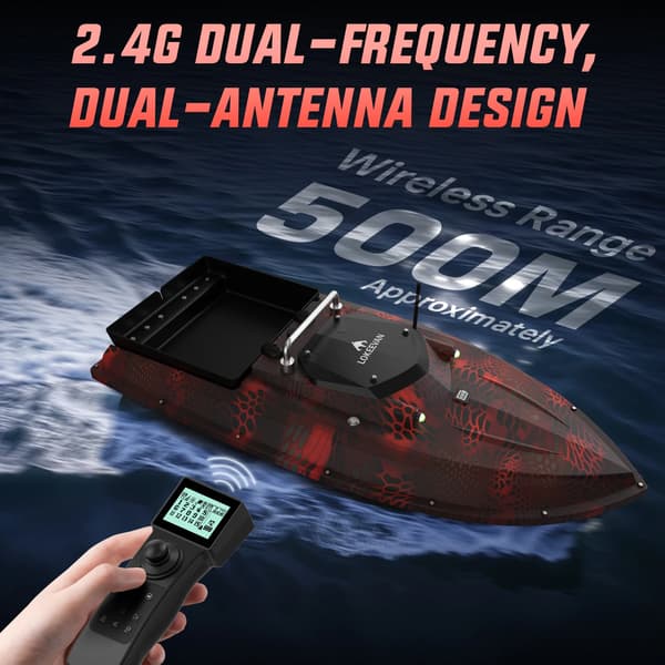 Bait Boat, Sonar Sensor, Trådlös Kontroll,GPS+Med Sonar Sensor