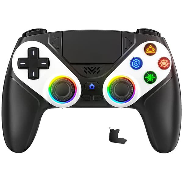 Gamepad, RGB-belysning, programmerbara knappar, RGB Svart