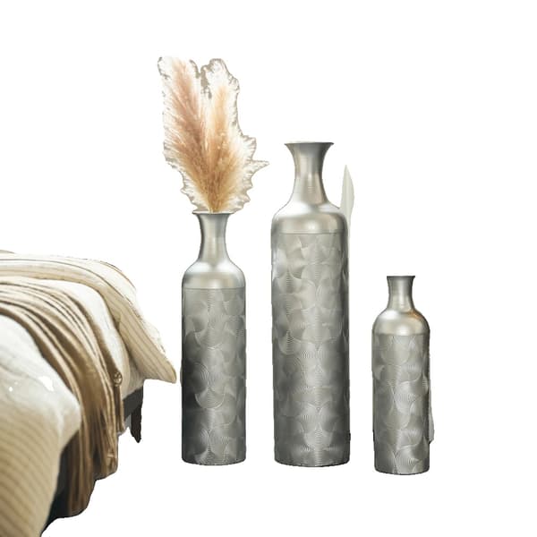 Golvvaser, Retro Stil, Idealiska för Heminredning,Silver