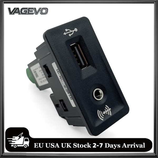 Medieadapter, USB- og AUX-forbindelse, Nem installation,kun carplay