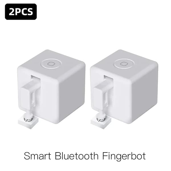 Smart Knapptryckare, Bluetooth Kontroll, Röstaktivering,2 PCS Fingerbot