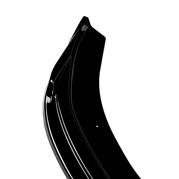 Front Bumper Spoiler, Holdbart ABS Materiale, Direkte Erstatningskompatibilitet,Glansfuld Sort