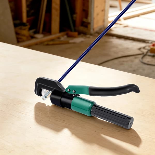 Hydraulisk Crimper, 360° Rotérbart Hoved, 8 Dødsæt,sort