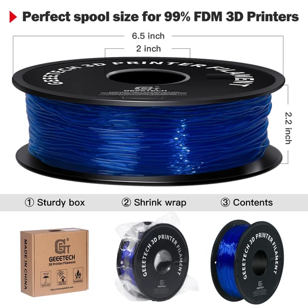TPU Filament, Fleksibelt Materiale, Let at Trykke,Blå