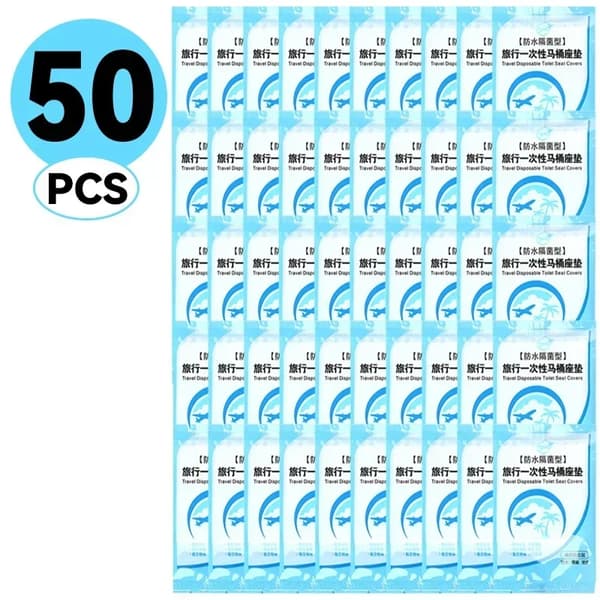 Toalettsitsöverdrag, Engångs, Miljövänlig,50PCS