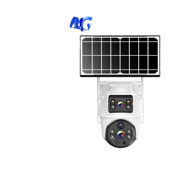 Trådløs solkamera, 4G-forbindelse, dual linse system,8MP, EU-stik