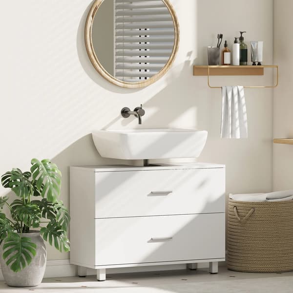 Underskåp, modern design, praktisk förvaring, VIT