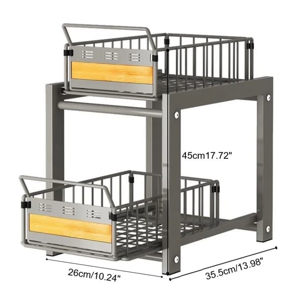 Under-Sink Skuffeorganisator, Stille Drift, Holdbar Konstruktion,Rack-A